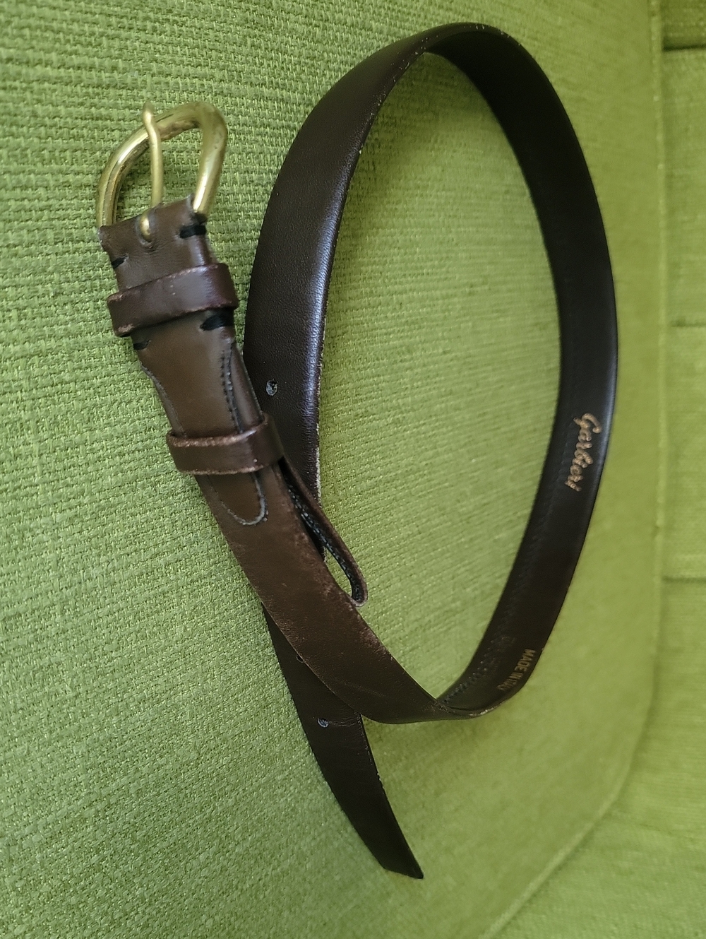 Garbieri Vintage Italian Carf Skin Belt